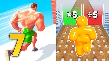 Muscle MAN & Tall Man Run  | All Levels ( Part - 07 ) | Walkthrough | Android Gameplay |