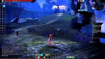 Tera Europe Beta - Sneak peek #2 - combat outtakes + first "group" boss - elin priest
