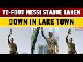 Lionel Messi's 70-Foot Statue Removed in Kolkata After Residents Raise Safety Concerns
