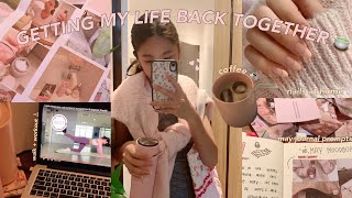 GETTING MY LIFE BACK TOGETHER 🧘🏼‍♀️🌱⭐️| monthly reset routine, may prompts, nails at home, etc