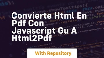 Convierte html en pdf con javascript gu a html2pdf