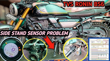 TVS RONIN BS6 SIDE STAND SENSOR PROBLEM😱गाड़ी बंद❌FULL SOLUTION #shivassbikepoint #tvsronin