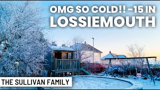 OMG ITS SO COLD!!  -15C IN LOSSIEMOUTH | The snow fun continues | Family of 13