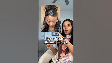 Zig Zag Part Baddie Hairstyle 😍 #hairtutorial #hairstyles