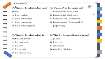 Full Listening Test 6 B1,B2, C1 VSTEP Audio + Answer + Script