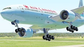 Boeing 777 Air Canada Emergency Landing After Turbulence On Flight (HD) | X-Plane 11
