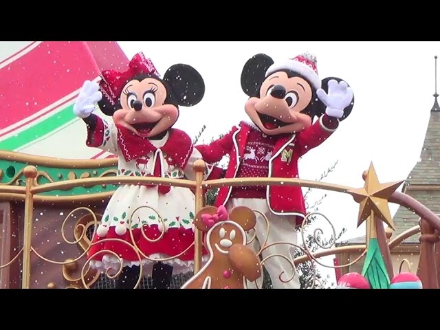 初日 初回 ディズニークリスマスストーリーズ 15年ランドパレード ミキミニかぶりつきポジ Youtube