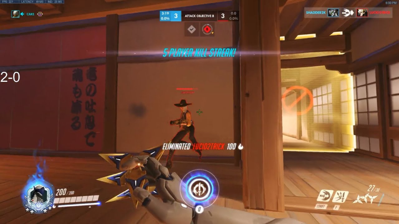 Overwatch Battle Between Genji Gods : Shadder2k Against Flem