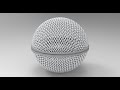 Complex shape modeling--Microphone head modeling in maya 2020
