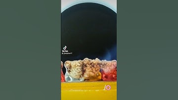 Burning Gummy Bear #shorts #asmr #object #gummybear #macro