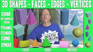 3D Shapes Faces Edges Vertices | Geometry for Kids | Using 3D Models to explain Lesson screenshot 5