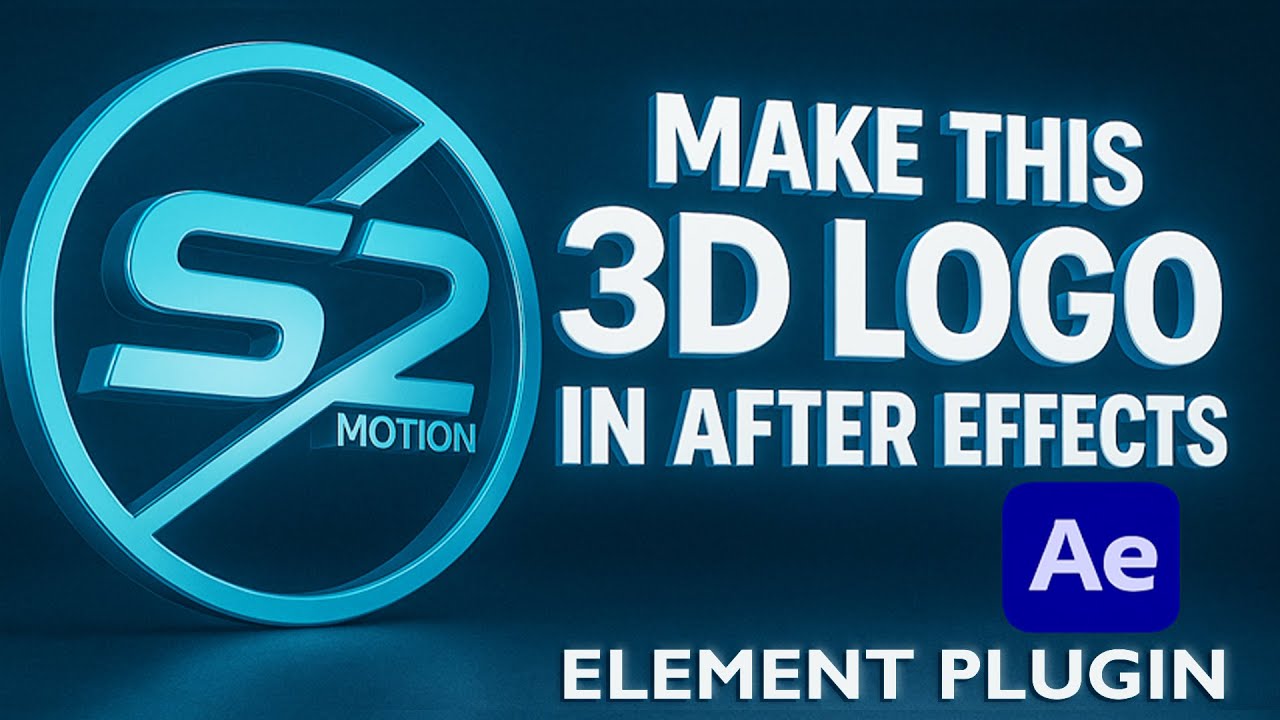 Element 3d After Effects |Element3d VFX 3d logo Tutorial After Effects ...