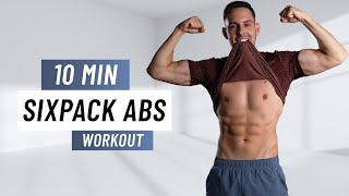 10 MIN SIXPACK ABS WORKOUT - At Home Total Core Routine (No Equipment)