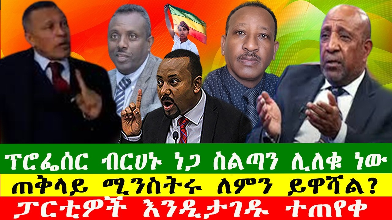 ፕሮፌሰር ብርሀኑ ነጋ ስልጣን ሊለቁ ነው፣ጠቅላይ ሚንስትሩ ለምን ይዋሻሉ? ፓርቲዎች እንዲታገዱ ተጠየቀ  Zewdu Show 060326