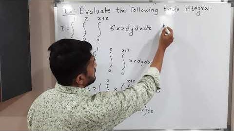 Triple Integration | Lecture 1 | Example