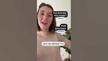 How to say can you repeat? in Italian #shorts