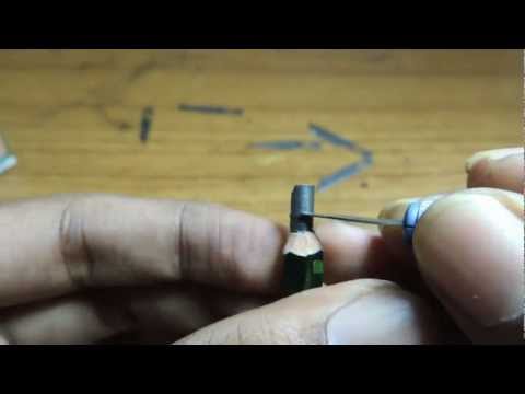 Pencil carving-Making of a Micro sculpture - "A CUP"