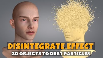 Blender Tutorial : Disintegrate Any 3D Objects to Dust Particles