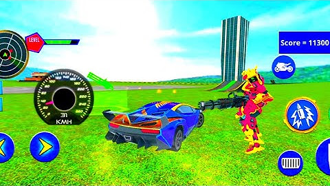 New Purple Transformation Grand Wars - Shark Robot Car Games 3D 2021