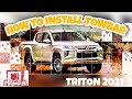 HOW TO INSTALL TOW BAR ON MITSUBISHI TRITON 2021 #mitshubishi #towbar #howtoinstall