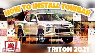 HOW TO INSTALL TOW BAR ON MITSUBISHI TRITON 2021 #mitshubishi #towbar #howtoinstall