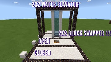 Minecraft BE: 2x2 Block Swapper/Water Elevator
