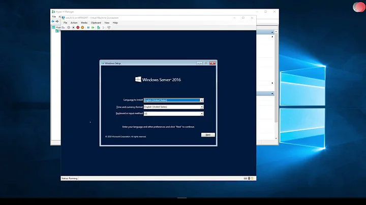 Installing Windows Server 2016 on Hyper-V