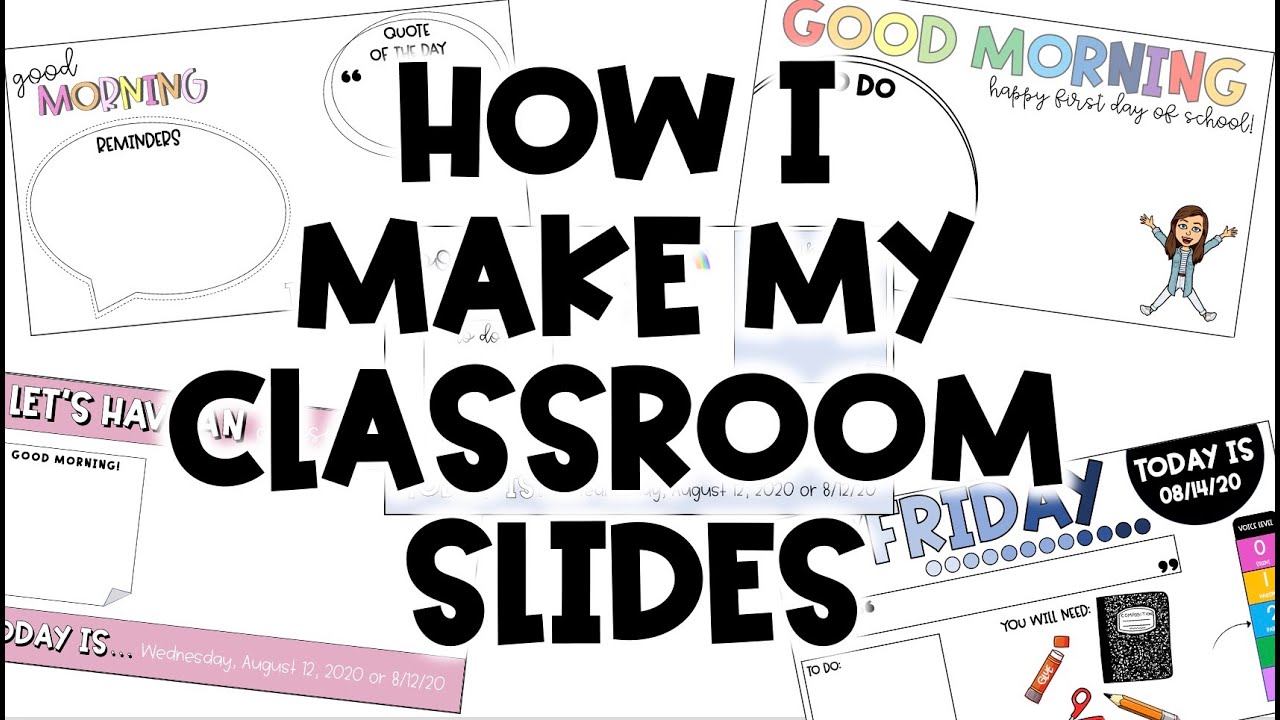 how-to-make-classroom-morning-slides-for-teaching-classroom-diy