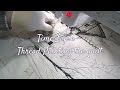 Time Lapse - Thread painting the quilt.....series "The Cabin" by Lisa Capen Quilts