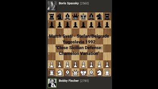 Bobby Fischer vs Boris Spassky | Match Svite- Stefan Belgrade Yugoslavia 1992 | @Chessgambit630