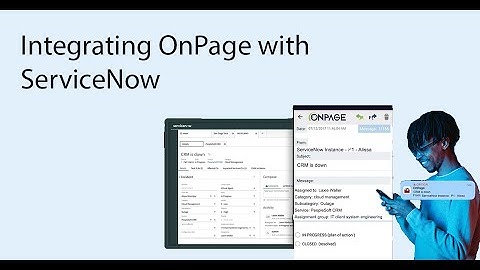 OnPage - ServiceNow integration and implementation