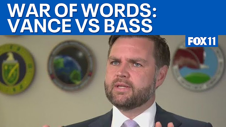 A war of words between Karen Bass and JD Vance  | FOX 11 LA