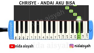 NOT ANGKA PIANIKA ANDAI AKU BISA | TUTORIAL MUDAH MAIN PIANIMA LAGU ANDAI AKU BISA CHRISYE ( TULUS )