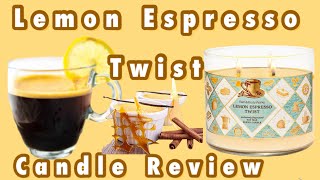 Lemon Espresso Twist Candle Review
