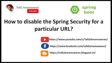 How to disable the Spring Security for a particular URL?