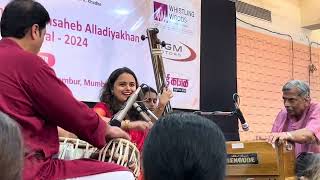 Raag Nat Bhairav | Drut Teen Taal | by Mugdha Vaishampayan | Alladiyakhan music festival 2024.