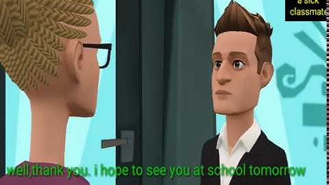 A sick classmate english conversation video #part1