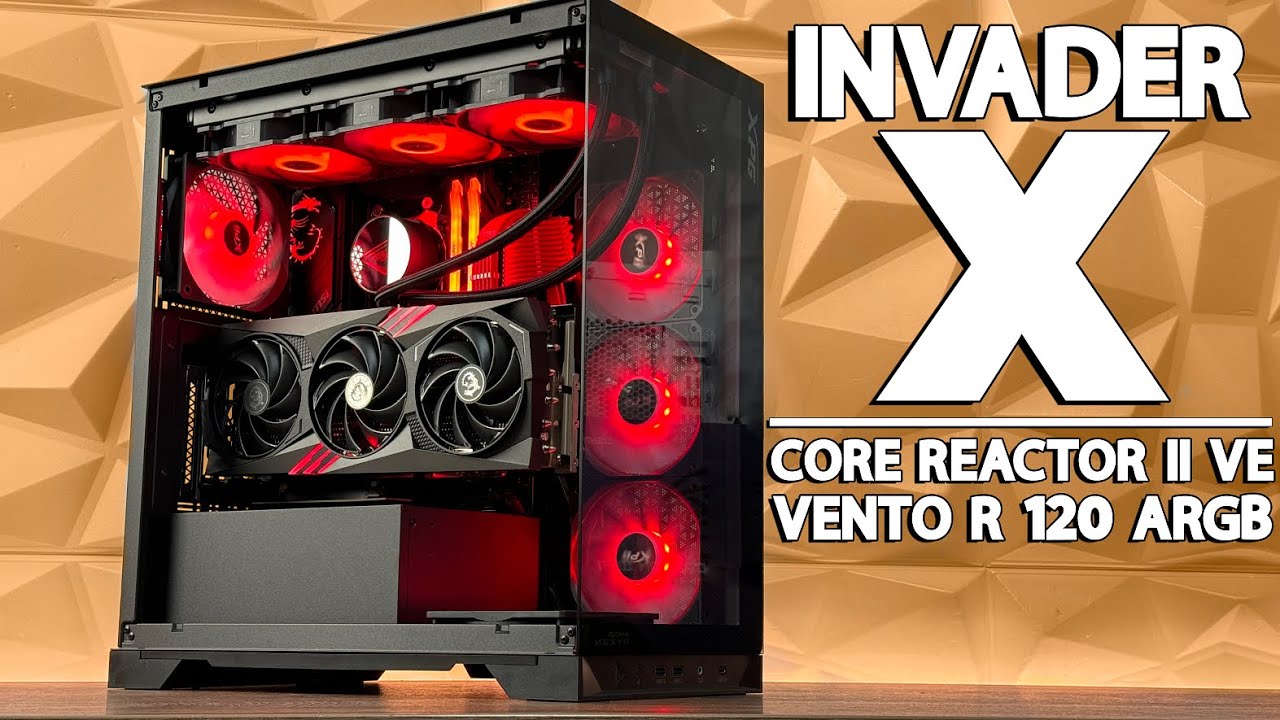 XPG INVADER X w/ CORE REACTOR II VE & VENTO REVERSE FANS - REVIEW!