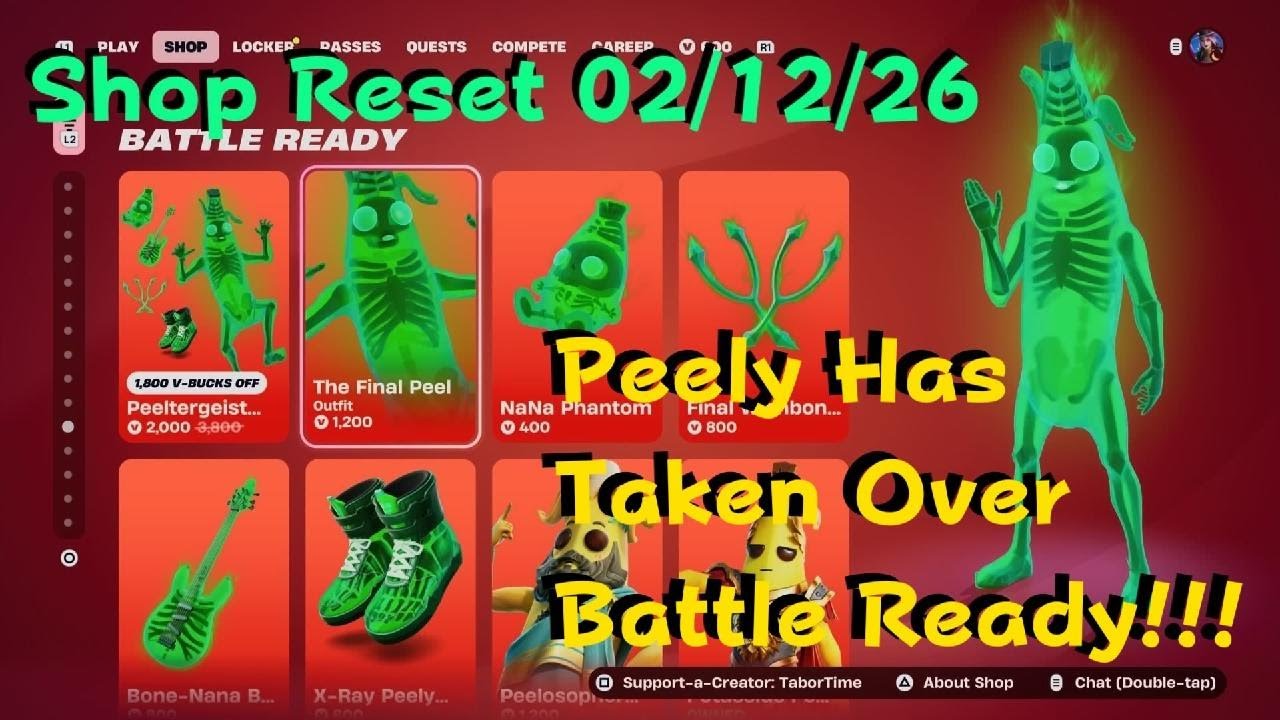 #Peely Has Taken Over #Fortnite Battle Ready!