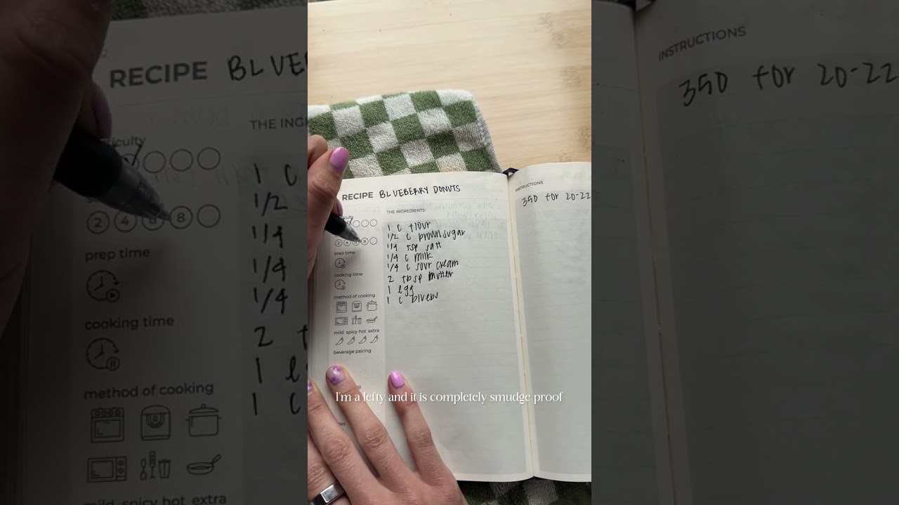 I get a lot of compliments on my handwritten when writing down my recipes - well here is my secret -