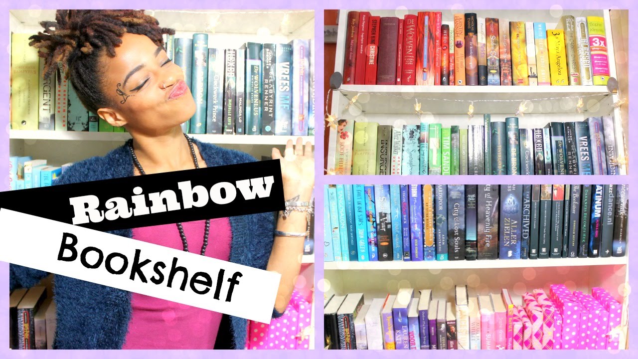 How I Organize My Bookshelf Rainbow YouTube