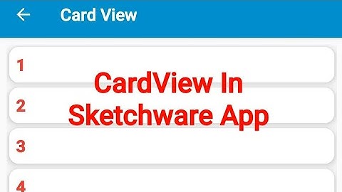 How to Create CardView in Sketchware @sketchwareappmaker8819