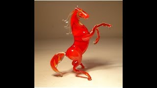 Making of ferrari glass horse in venice (italy)