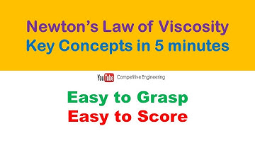 NEWTONS LAW OF VISCOSITY KEY CONCEPTS IN 5 MINUTES| FLUID MECHANICS | For Cracking GATE Easily
