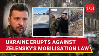 Ukrainians Refuse Zelensky's Diktat To Join War Against Russia; Truckers Protest Mobilisation Law