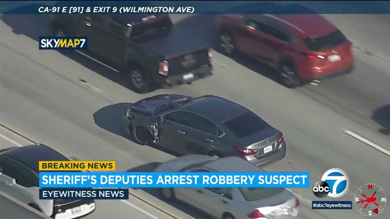 Robbery suspect, woman in custody after leading authorities on wild ...