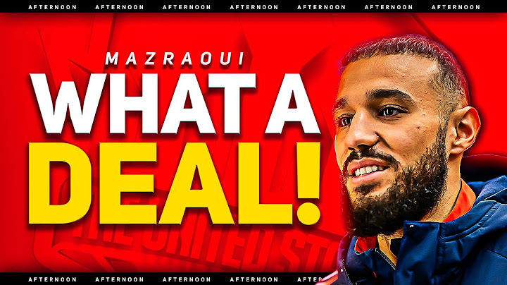 We NEED To Talk About Mazraoui!