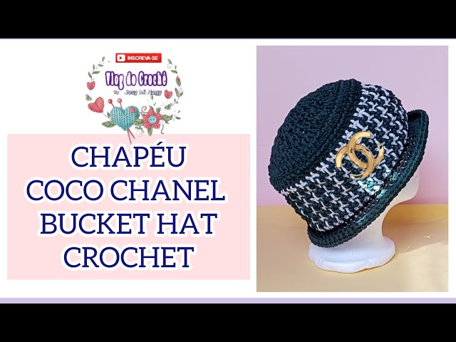 CHAPÉU COCO CHANEL BUCKET HAT CROCHET #VLOG_DO_CROCHÊ By Josy Mi_Nagy 