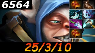Dota 2 Meepo 6564 MMR 25/3/10 (Kills/Deaths/Assists) Ranked Full Gameplay