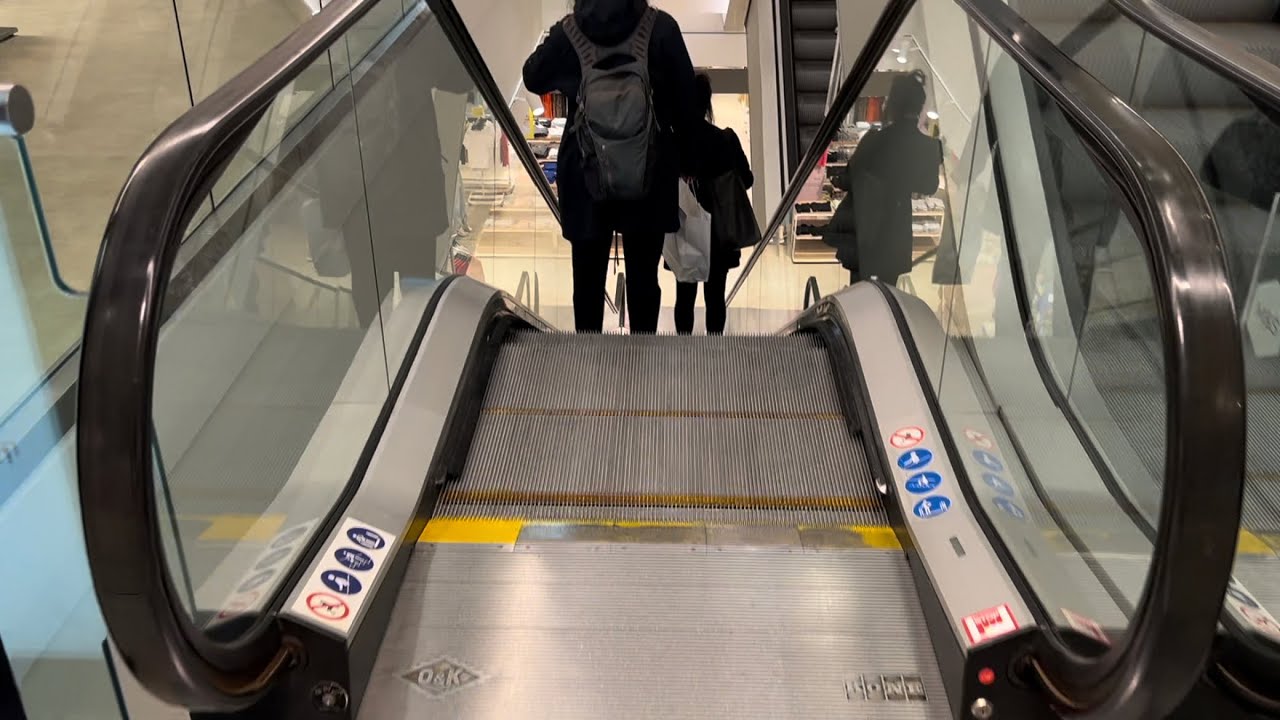 Manchester, England. 6x Escalator ride at Marks and Spencer (M&S) Store - Arndale - Part 1